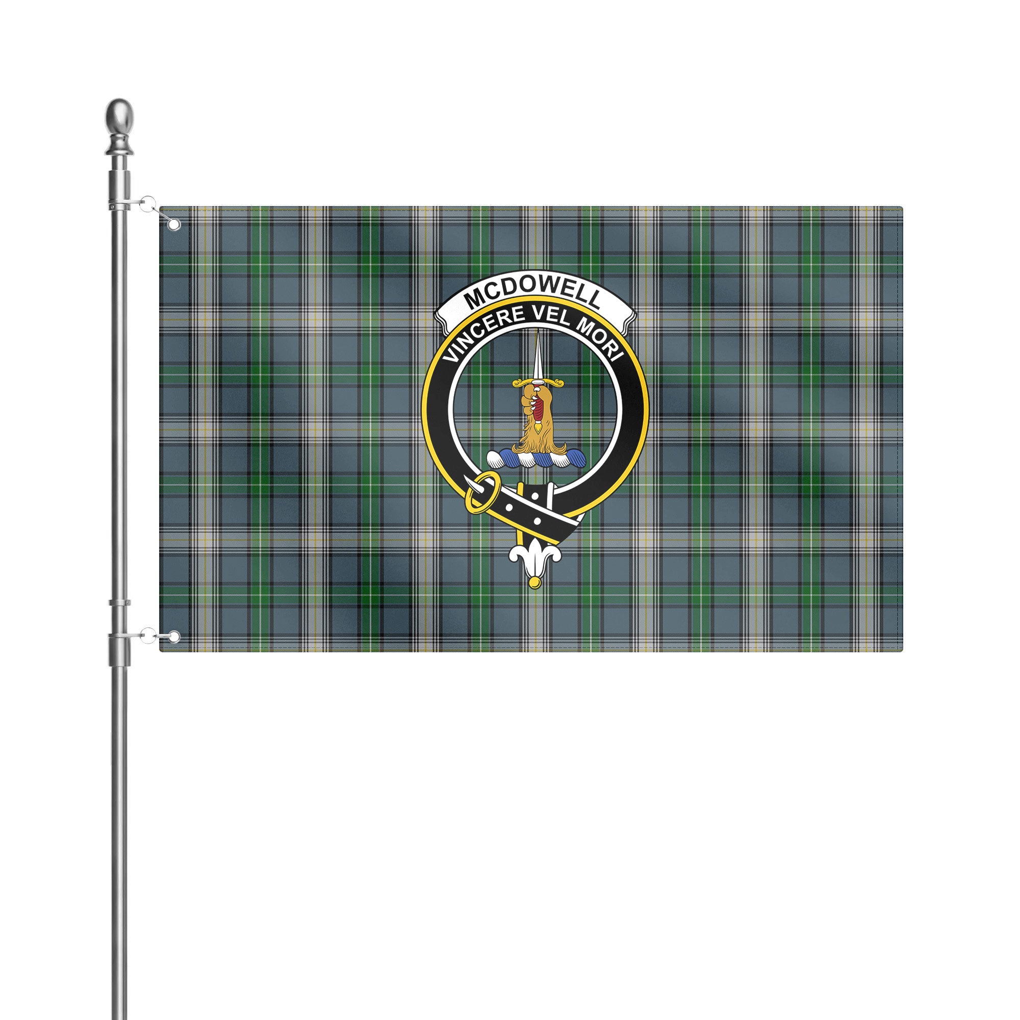 McDowell (MacDowell) Tartan Crest House Flag