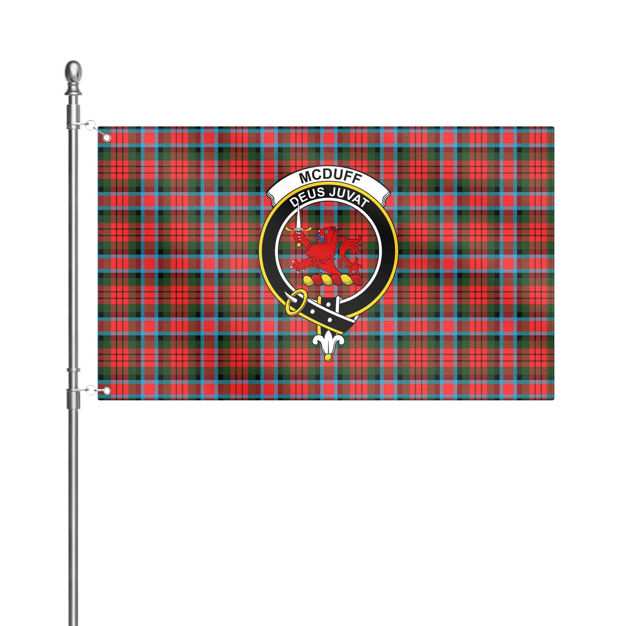 McDuff Modern Tartan Crest House Flag
