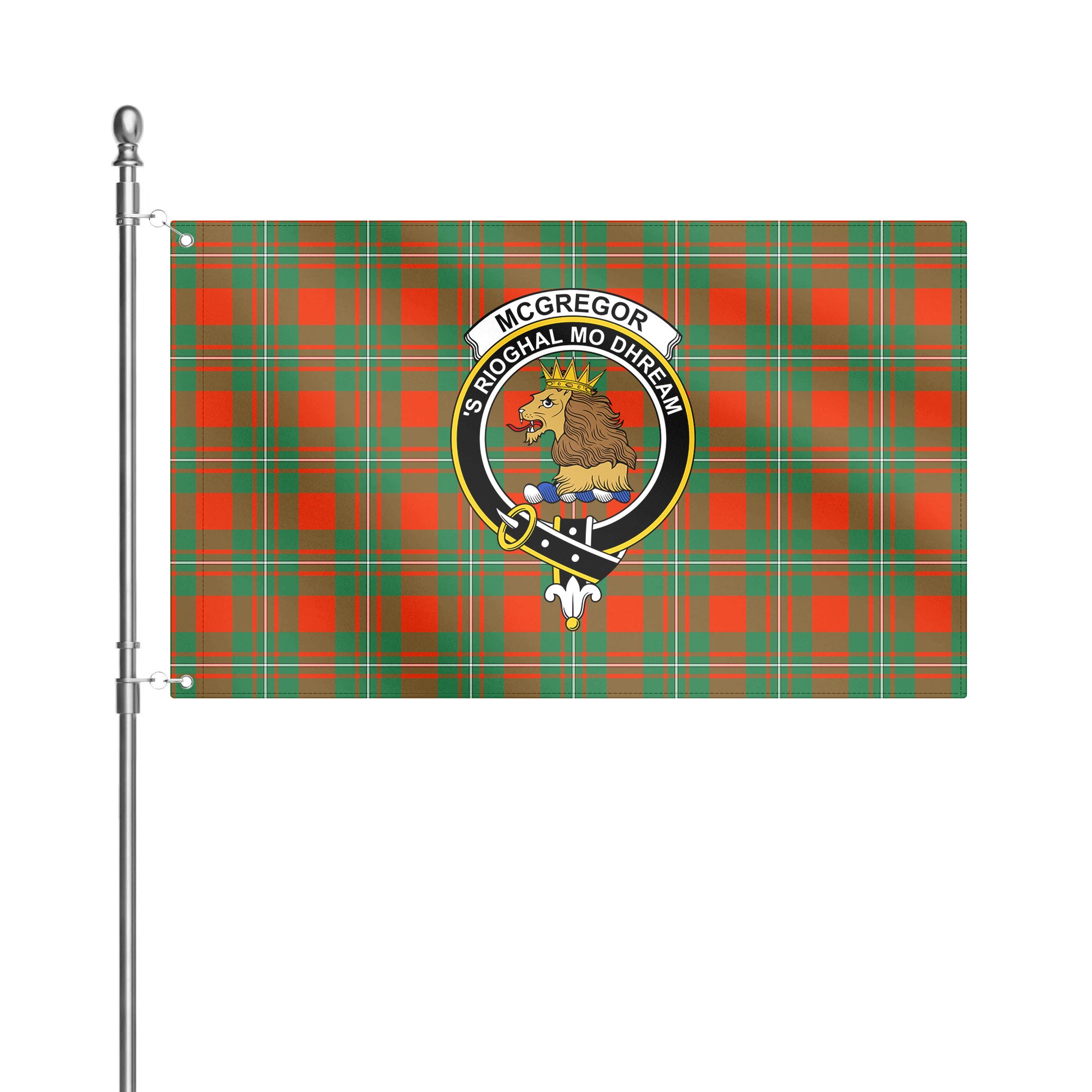 McGregor Ancient Tartan Crest House Flag
