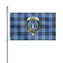 McKay Blue Tartan Crest House Flag