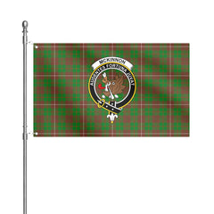 McKinnon Hunting Modern Tartan Crest House Flag