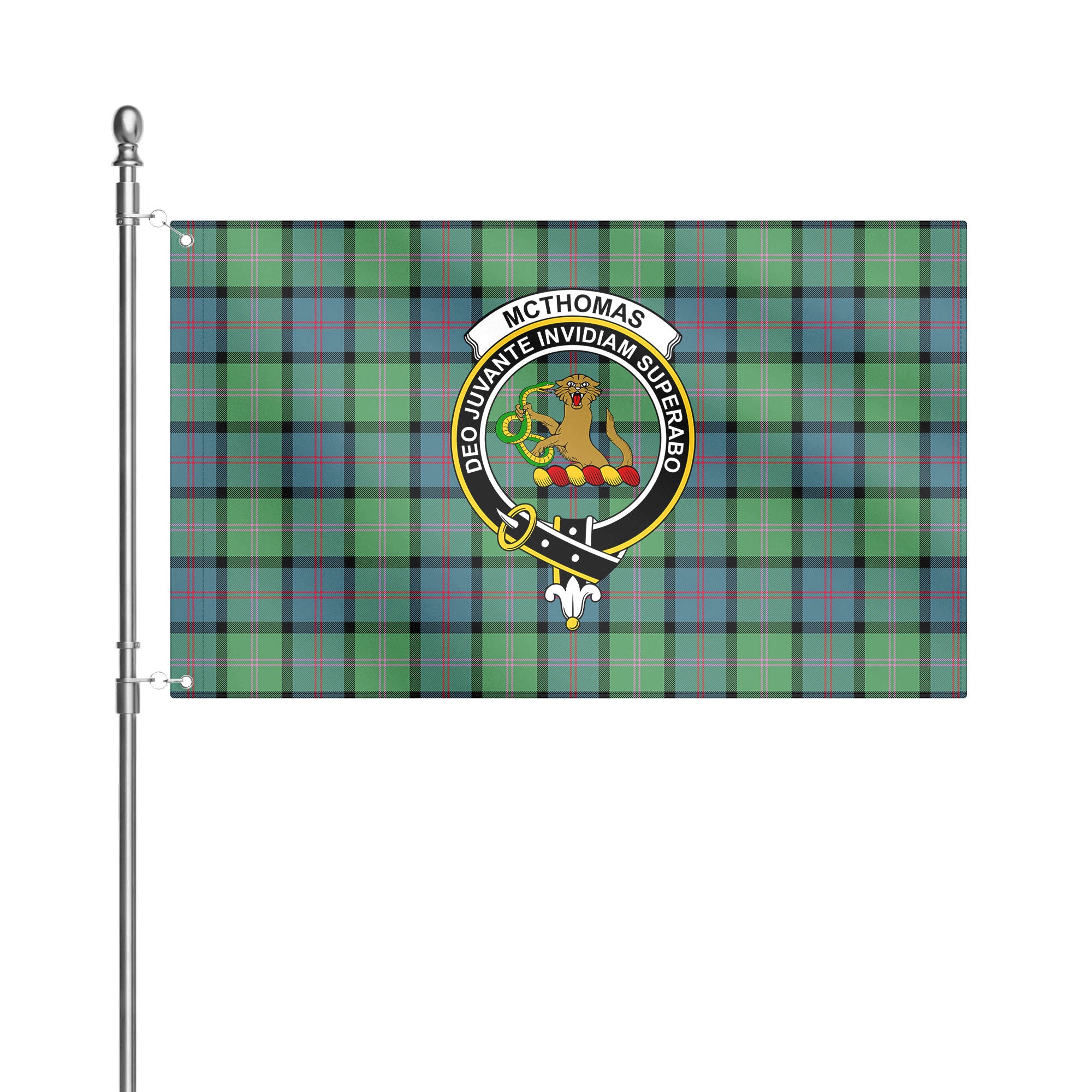 McThomas Ancient Tartan Crest House Flag