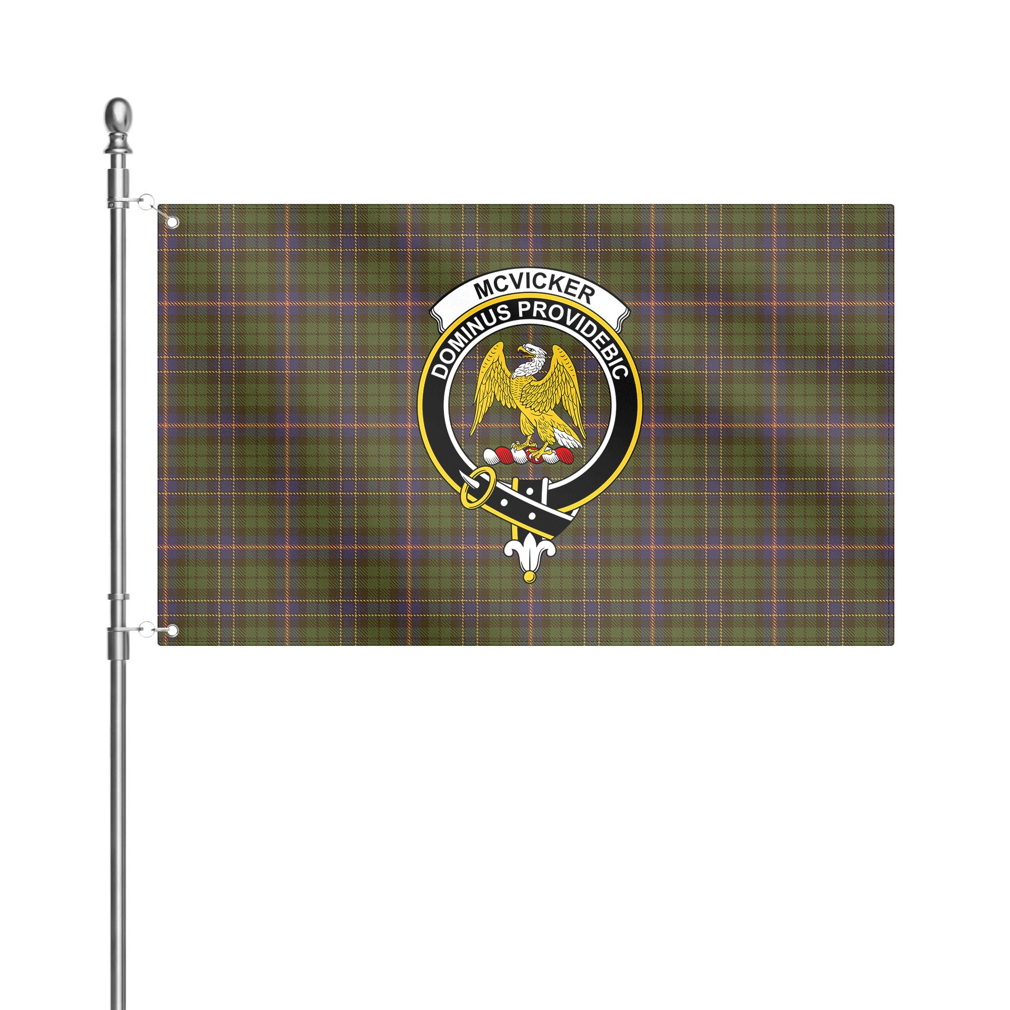 McVicker Tartan Crest House Flag