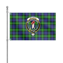 Meldrum Tartan Crest House Flag