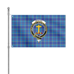 Mercer Modern Tartan Crest House Flag