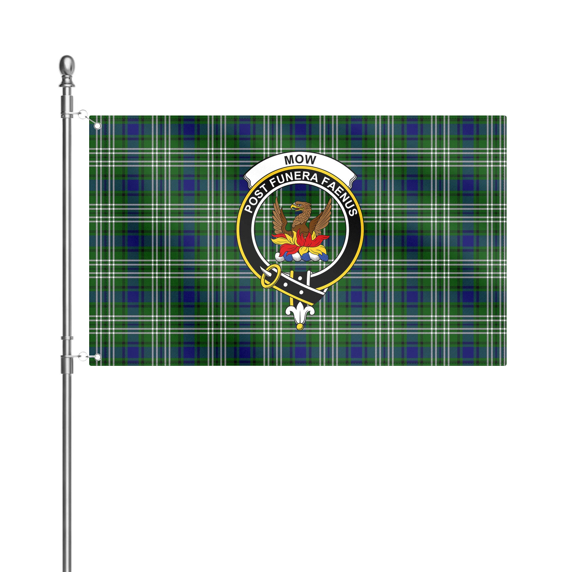 Mow Tartan Crest House Flag