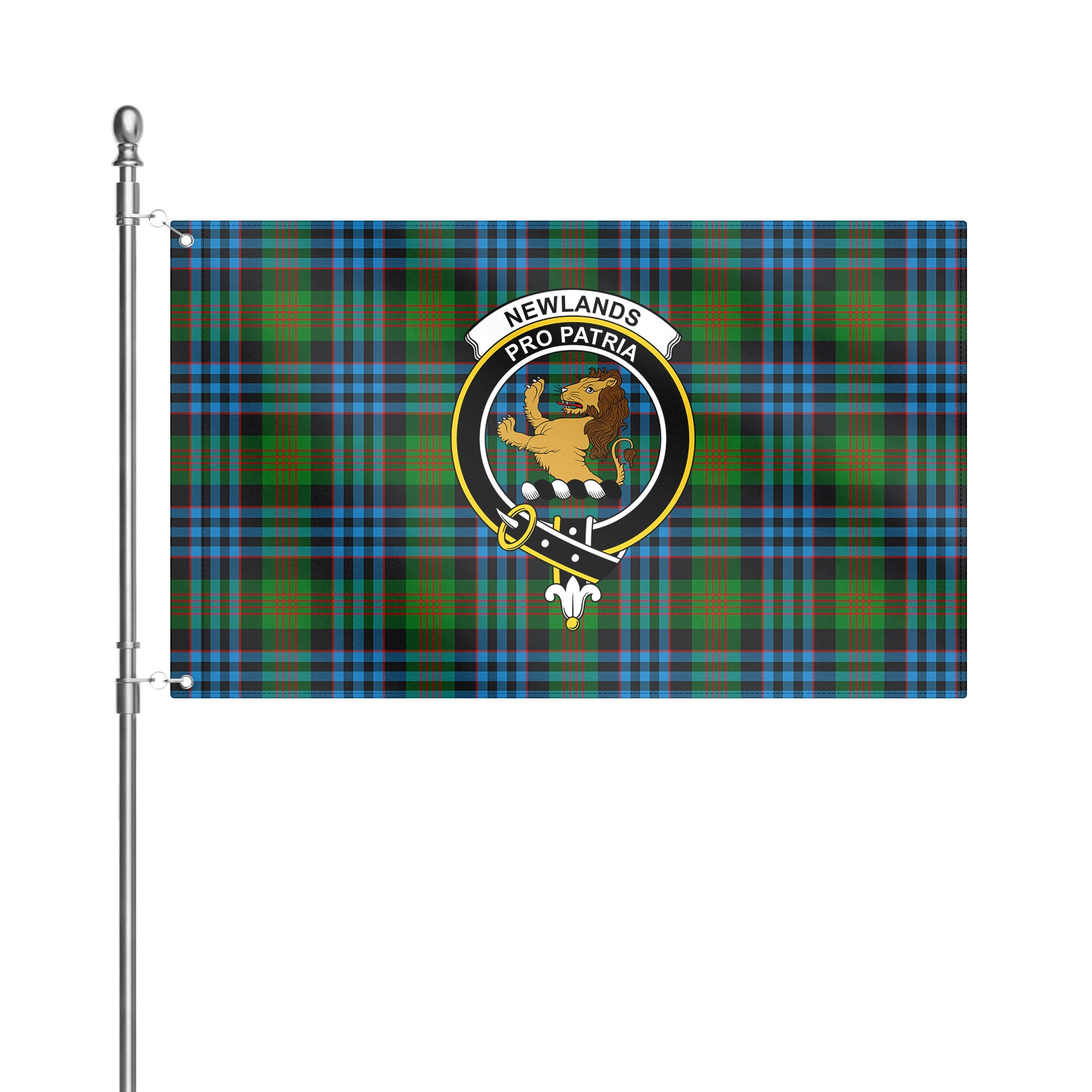 Newlands Tartan Crest House Flag