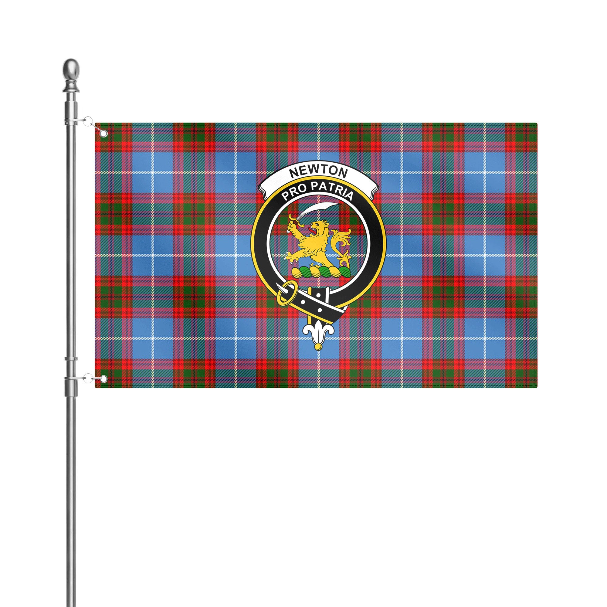 Newton Tartan Crest House Flag