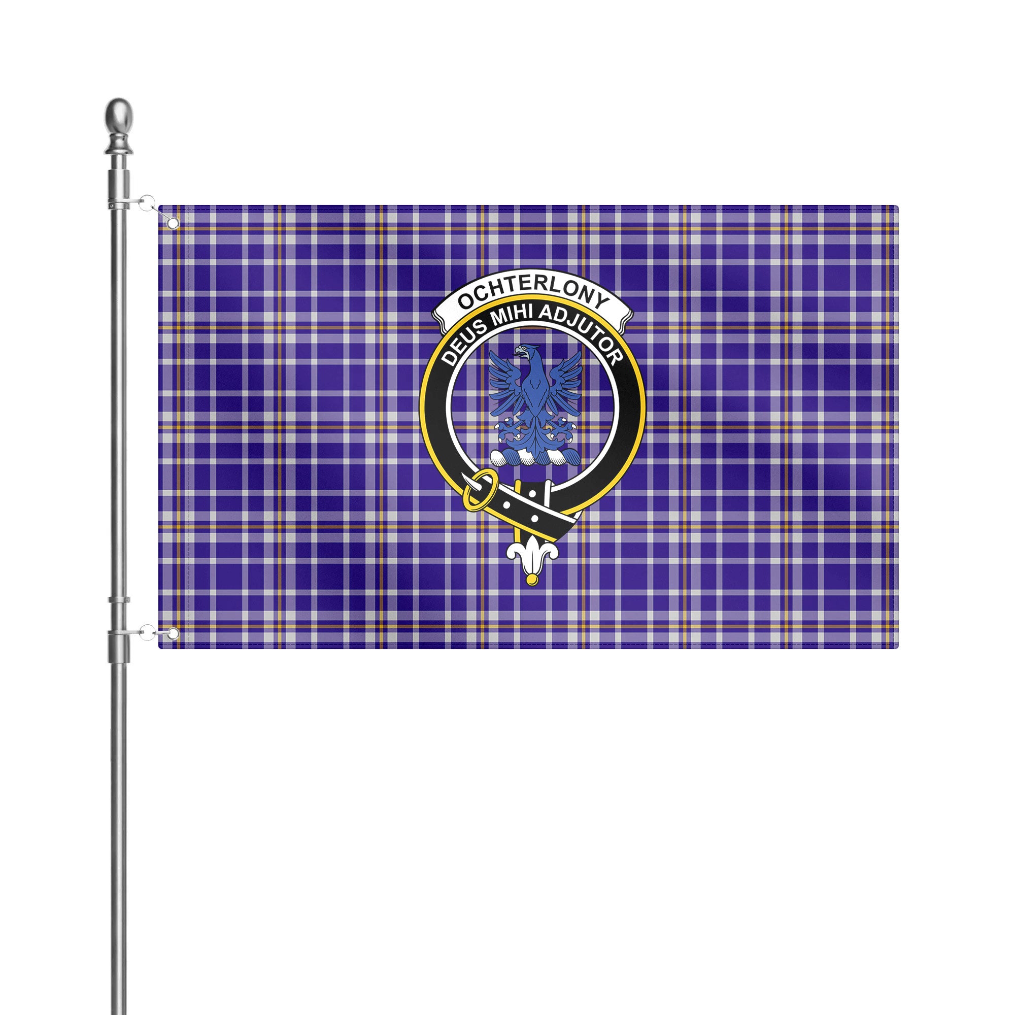 Ochterlony Tartan Crest House Flag