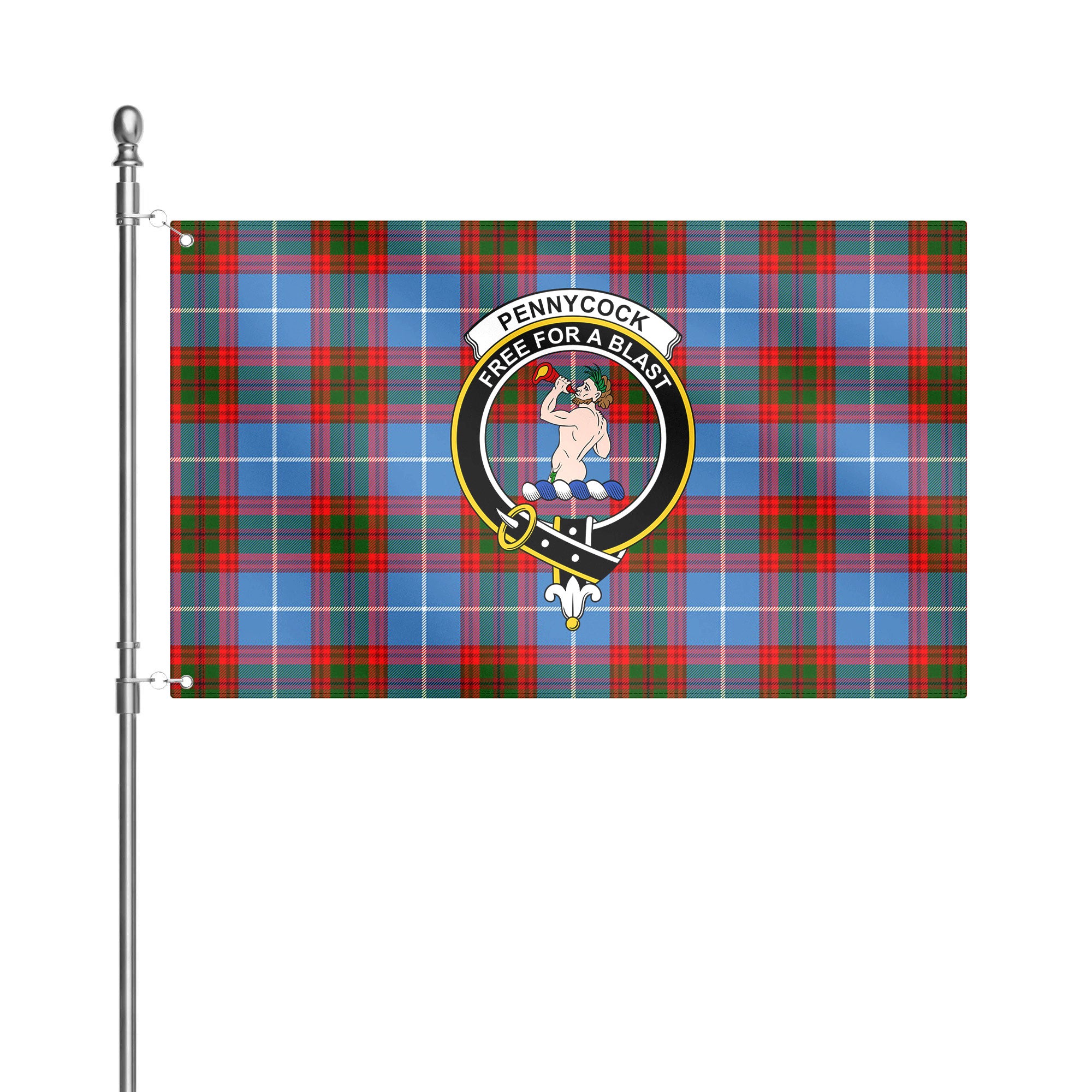 Pennycook Tartan Crest House Flag