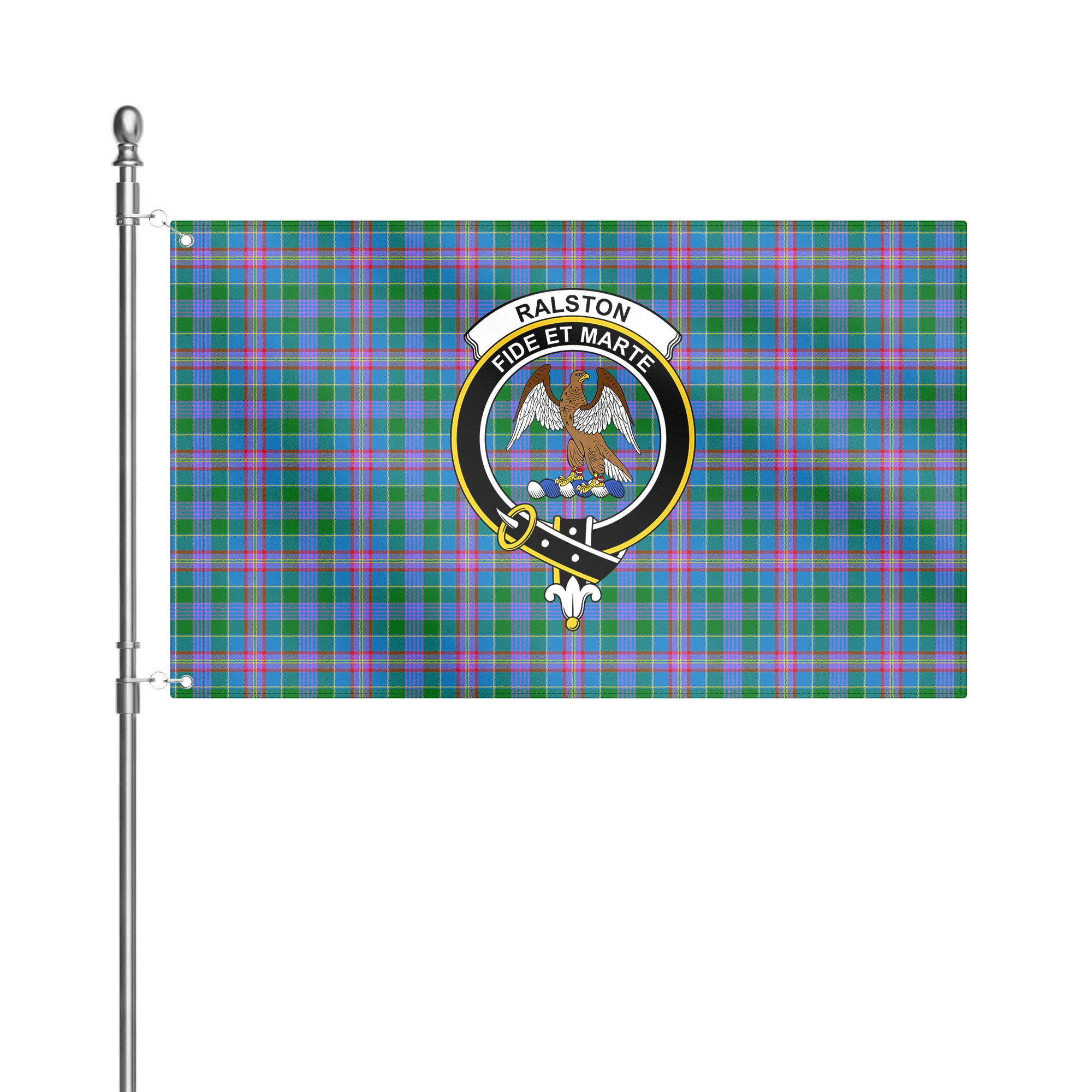 Ralston Tartan Crest House Flag