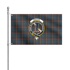 Renton Tartan Crest House Flag