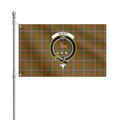 Scott Brown Modern Tartan Crest House Flag