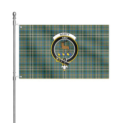 Scott Green Ancient Tartan Crest House Flag