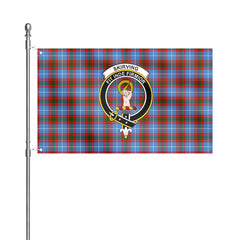 Skirving Tartan Crest House Flag