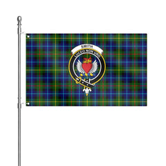 Smith Modern Tartan Crest House Flag