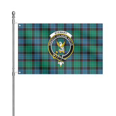 Stewart Old Ancient Tartan Crest House Flag