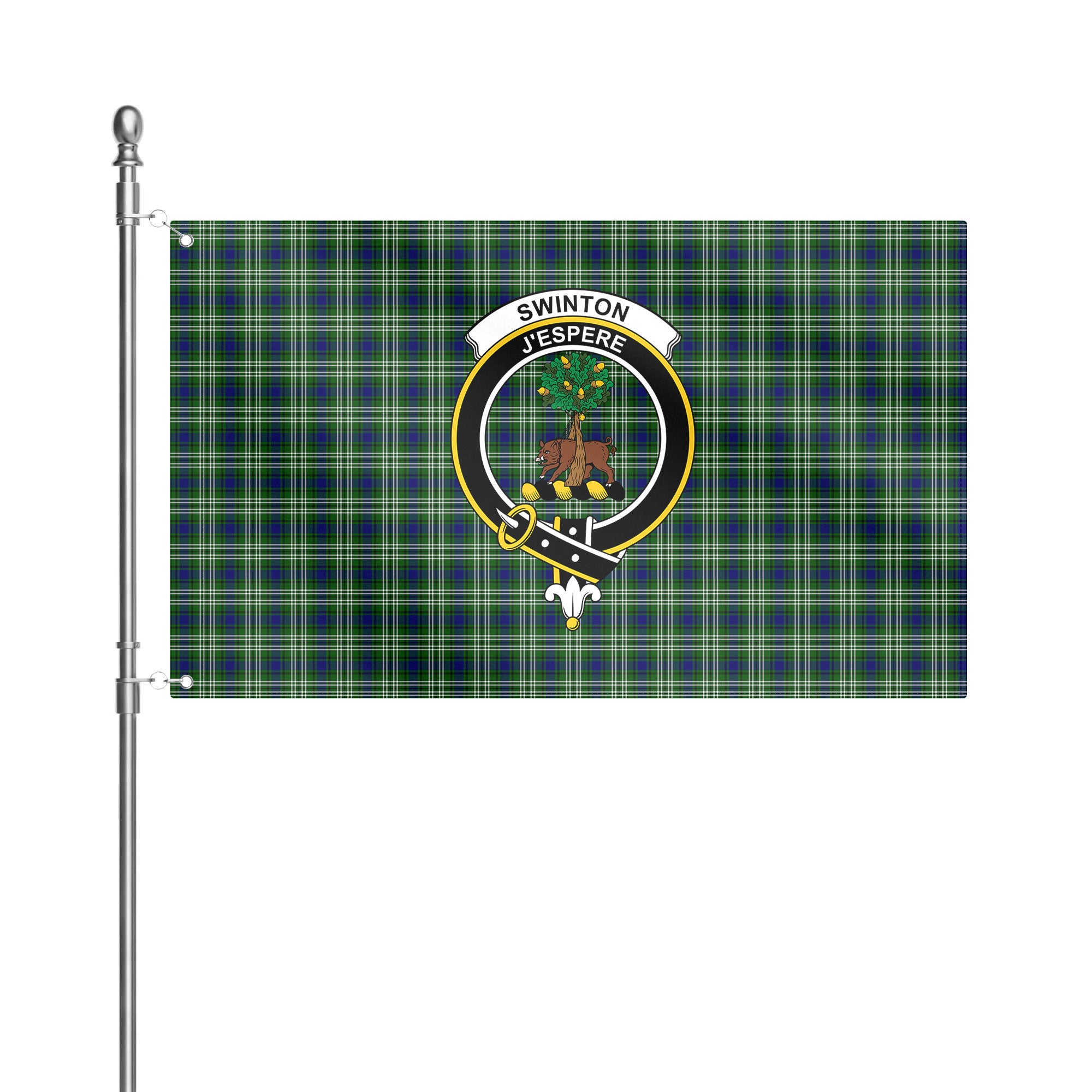 Swinton Tartan Crest House Flag