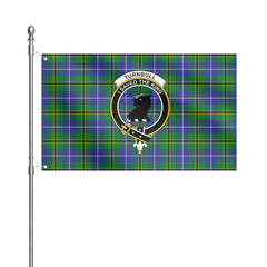 Turnbull Hunting Tartan Crest House Flag