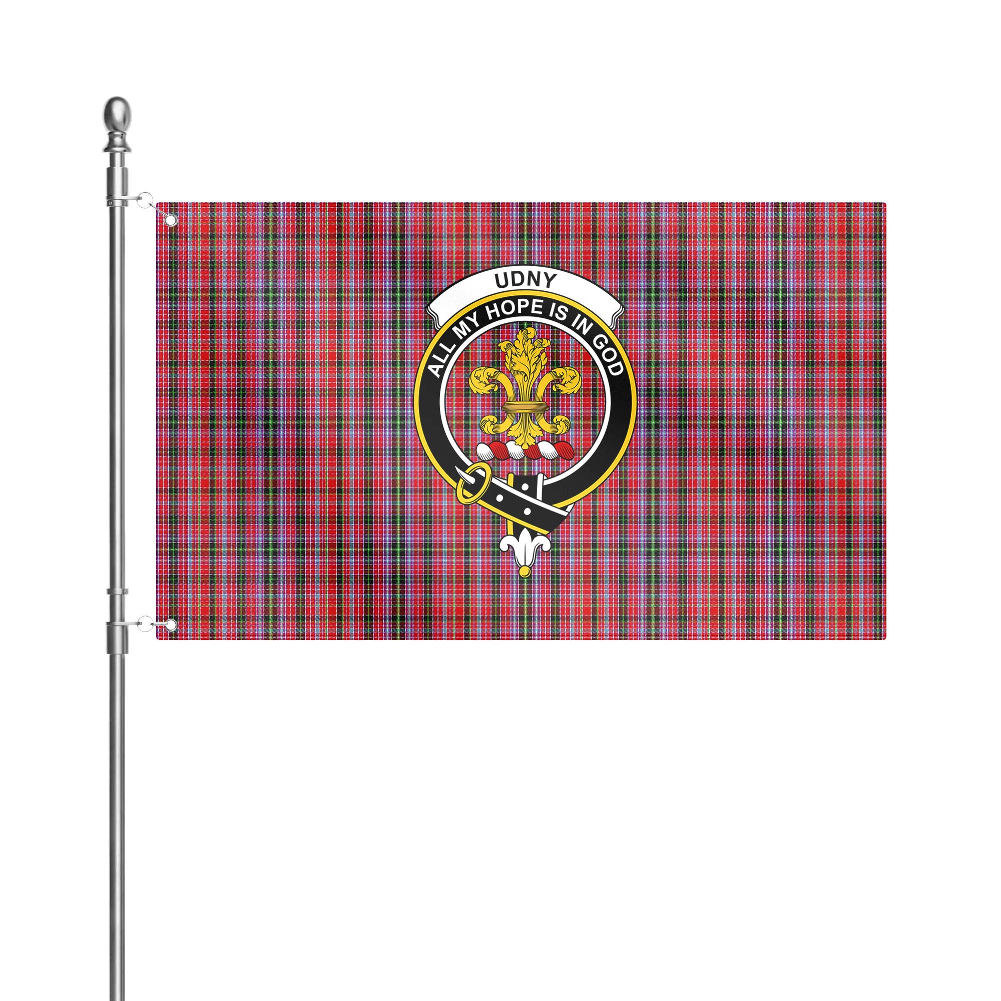 Udny Tartan Crest House Flag