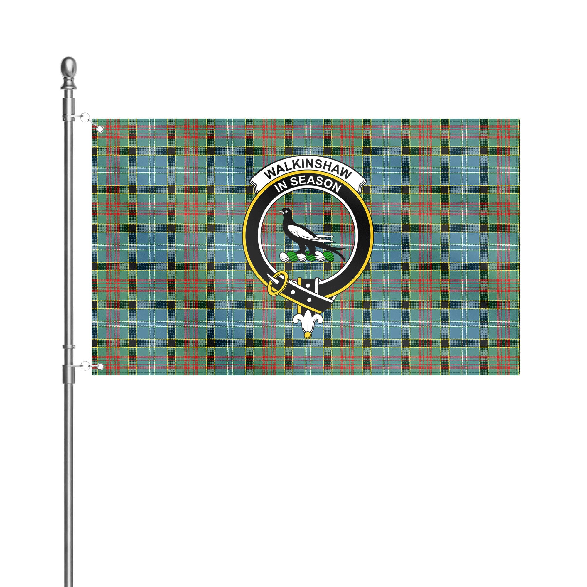 Walkinshaw Tartan Crest House Flag
