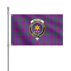Wardlaw Modern Tartan Crest House Flag