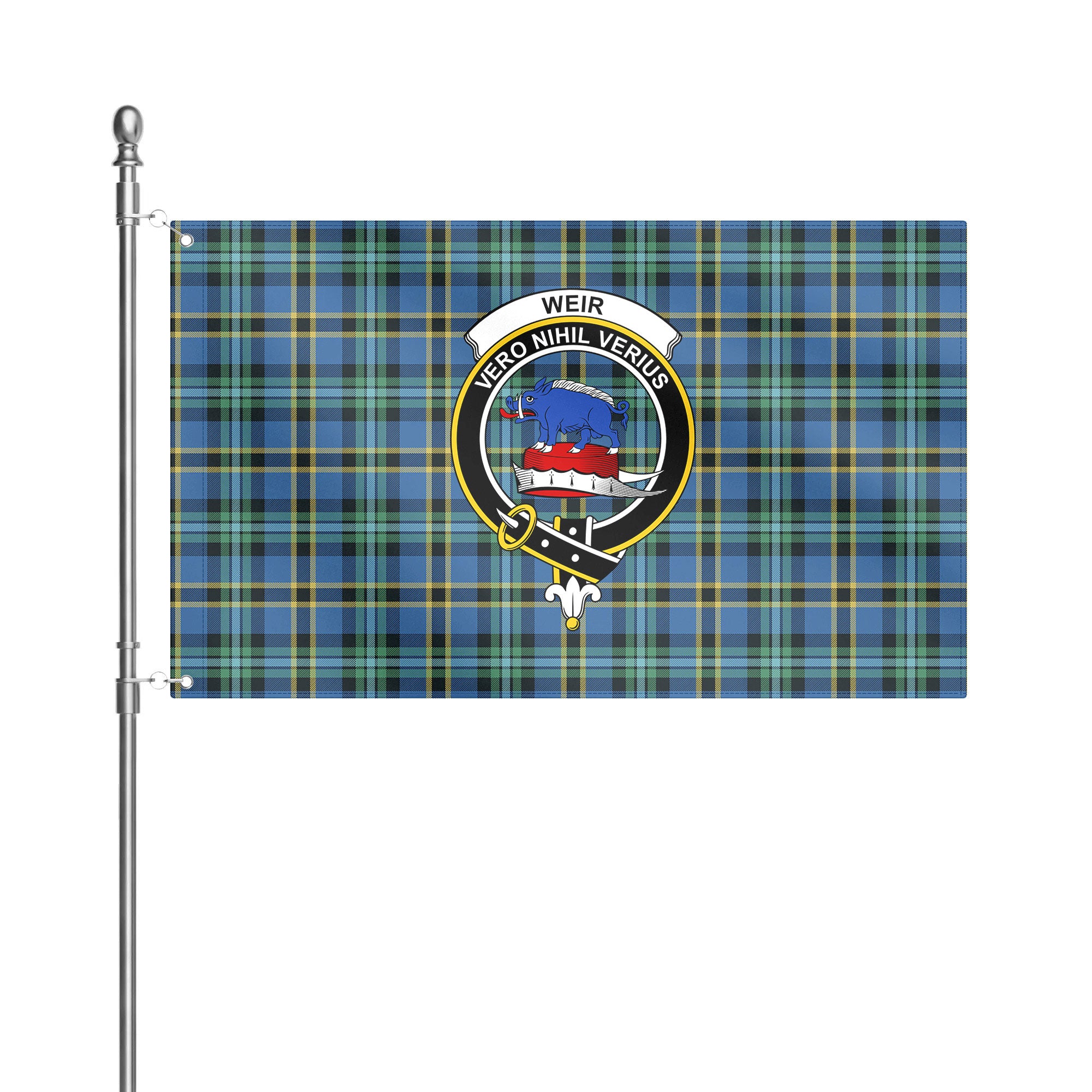 Weir Ancient Tartan Crest House Flag