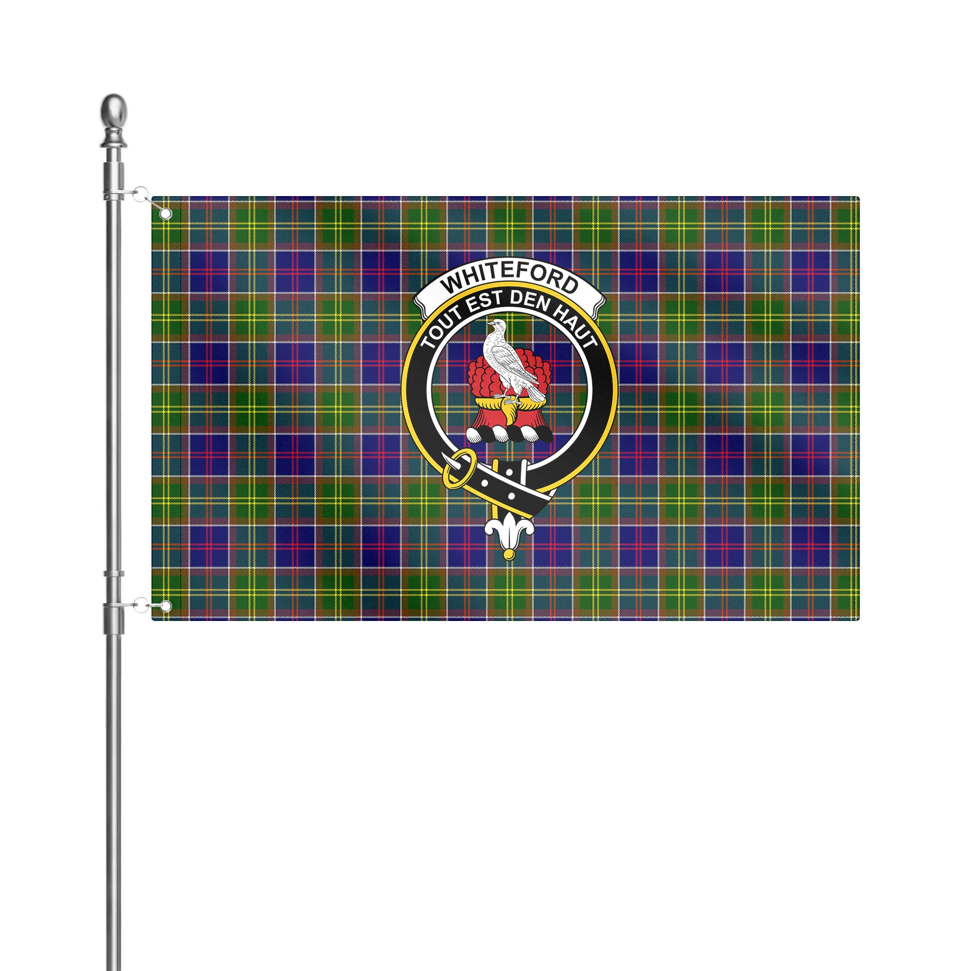 Whiteford Tartan Crest House Flag