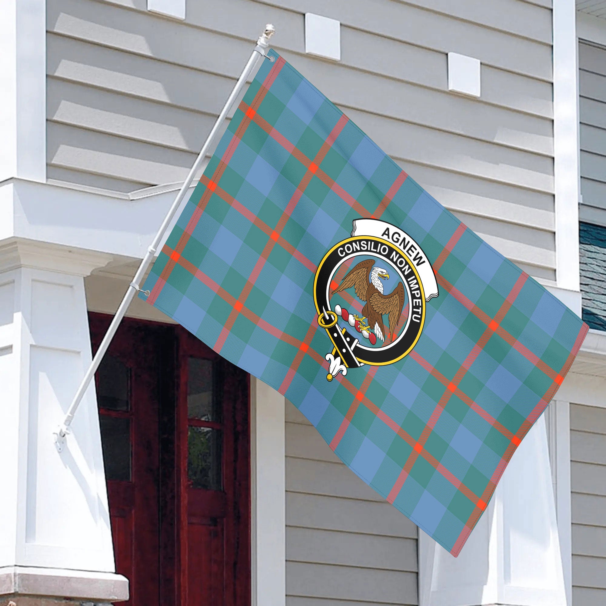 Agnew Ancient Tartan Crest House Flag