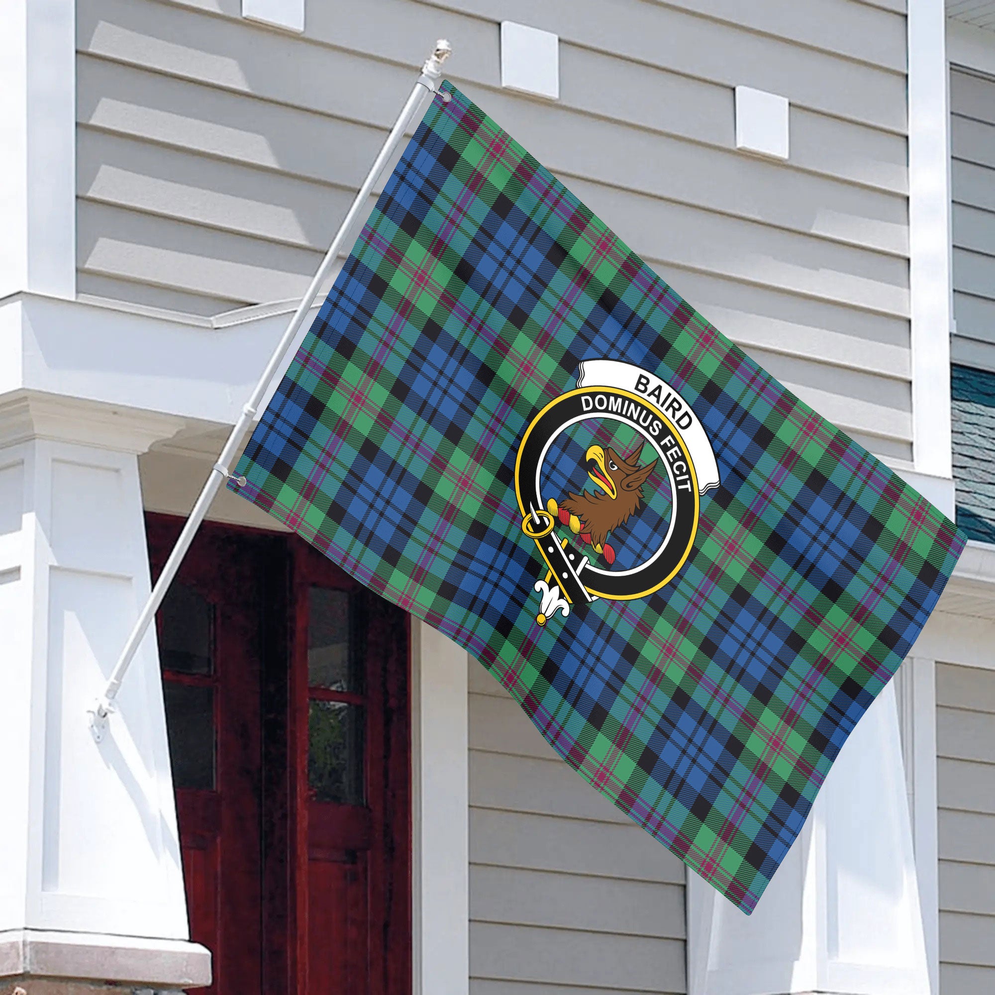 Baird Ancient Tartan Crest House Flag