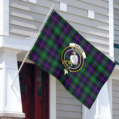 Calder (Calder-Campbell) Tartan Crest House Flag
