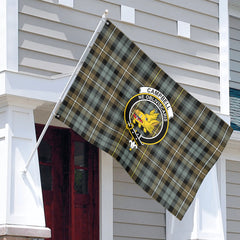 Campbell Argyll Weathered Tartan Crest House Flag