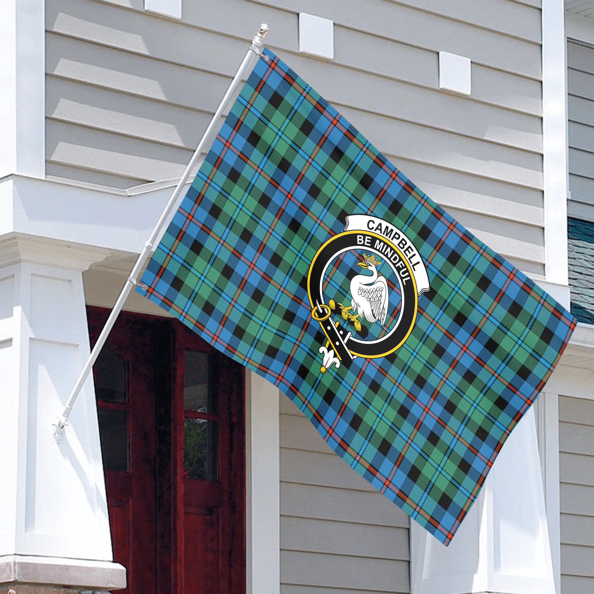 Campbell of Cawdor Ancient Tartan Crest House Flag
