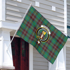 Chisholm Hunting Ancient Tartan Crest House Flag
