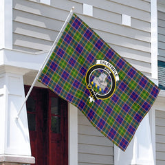 Dalrymple Tartan Crest House Flag