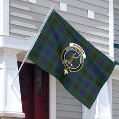 Davidson Modern Tartan Crest House Flag