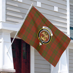 Drummond Clan Tartan Crest House Flag