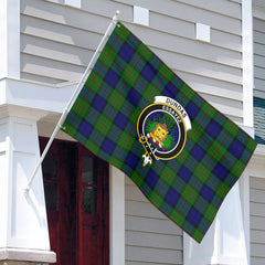 Dundas Modern Tartan Crest House Flag