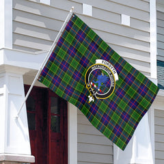 Forsyth Modern Tartan Crest House Flag