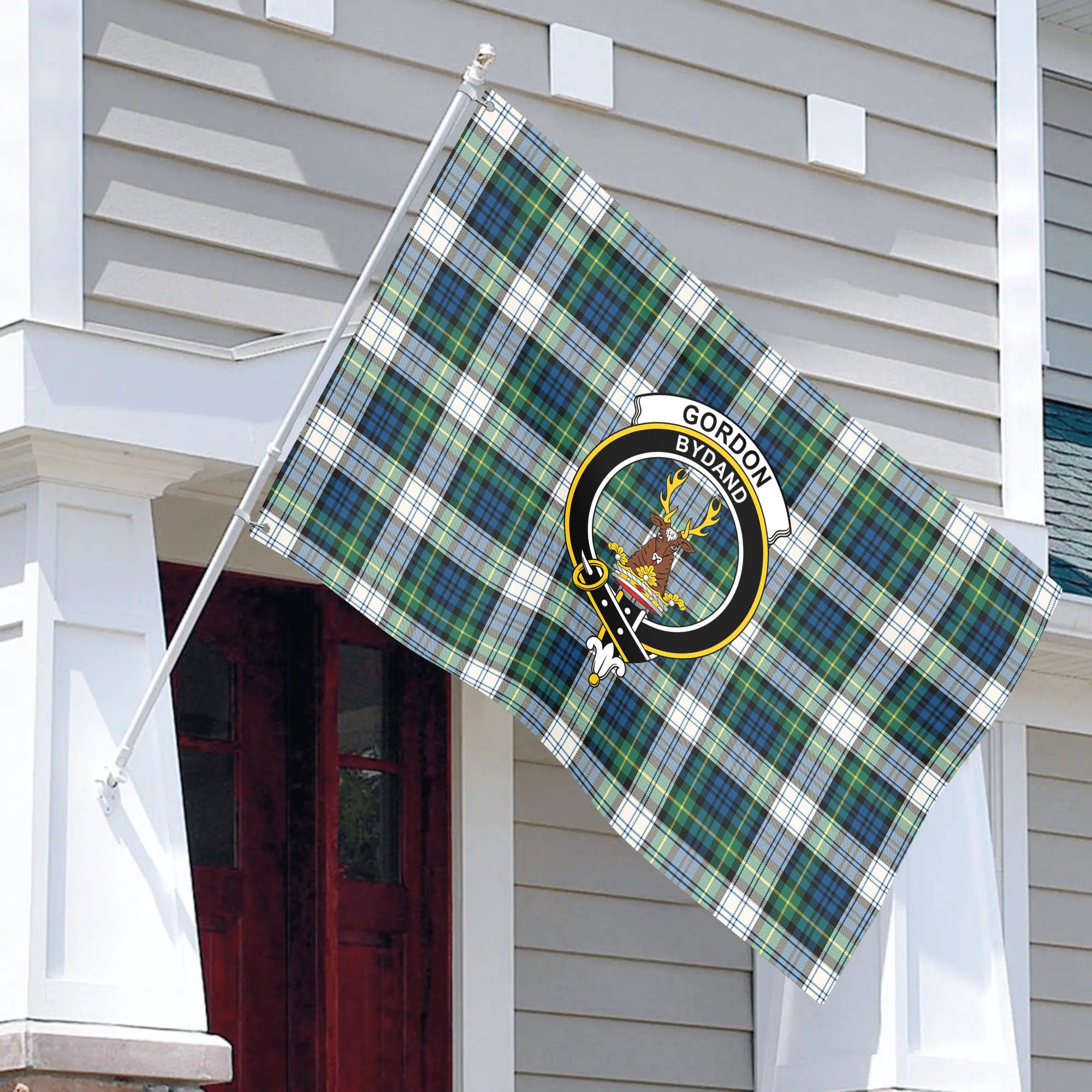 Gordon Dress Ancient Tartan Crest House Flag