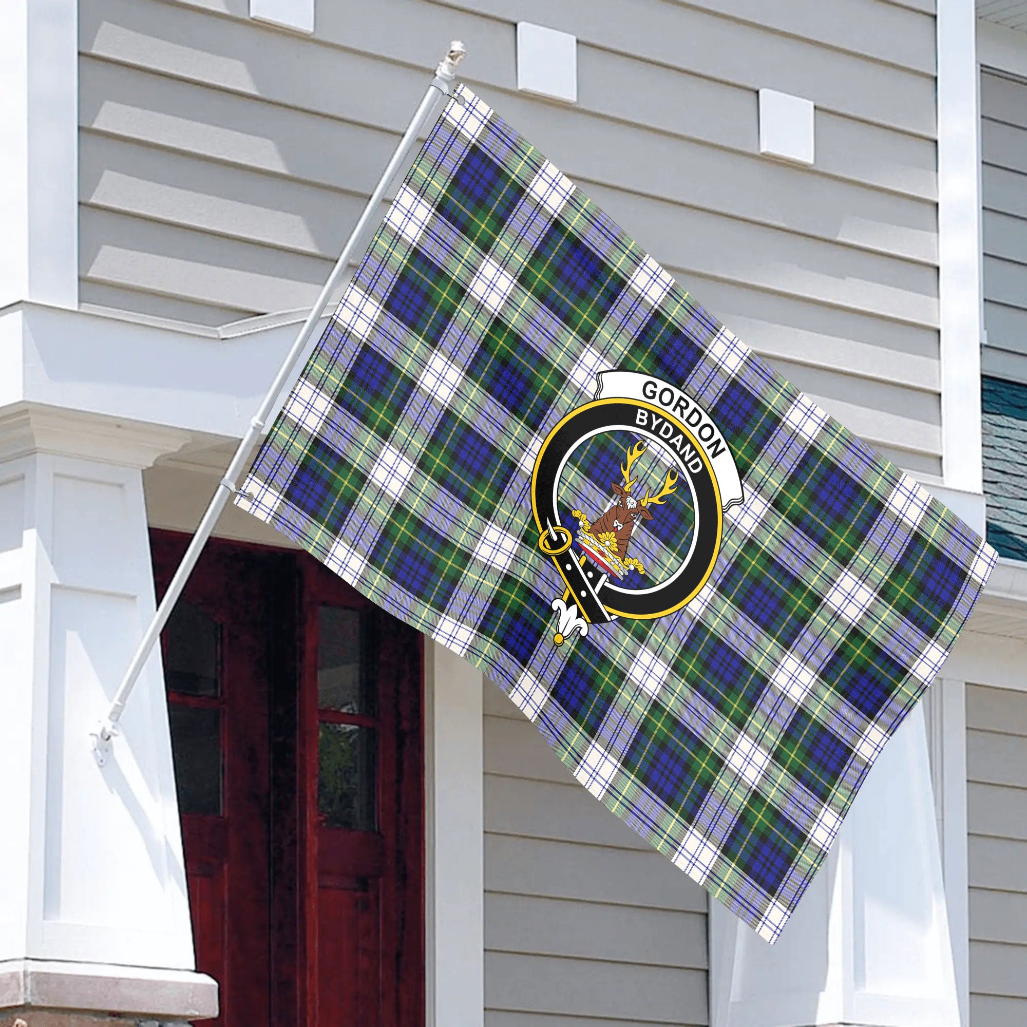 Gordon Dress Modern Tartan Crest House Flag