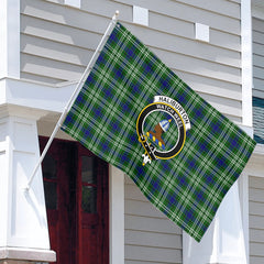 Haliburton Tartan Crest House Flag