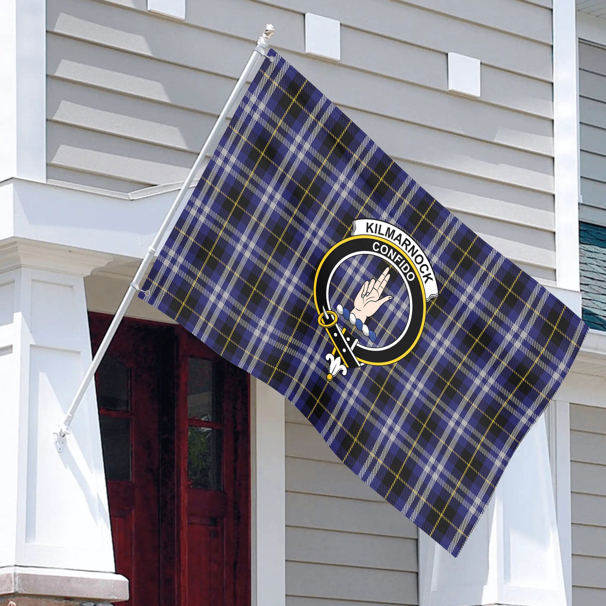 Kilmarnock Tartan Crest House Flag