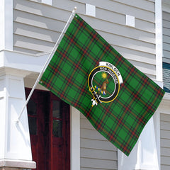 Kinloch Tartan Crest House Flag