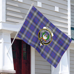 Kinnaird Tartan Crest House Flag
