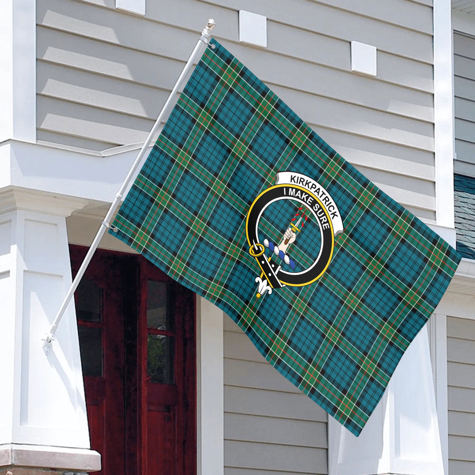 Kirkpatrick Ancient Tartan Crest House Flag