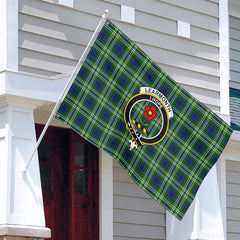 Learmonth Tartan Crest House Flag