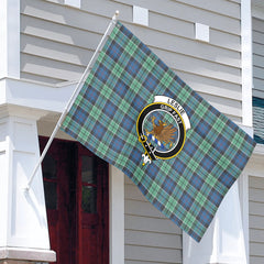Leslie Hunting Ancient Tartan Crest House Flag