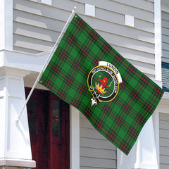 Lundin Tartan Crest House Flag