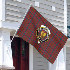 Lyall Tartan Crest House Flag